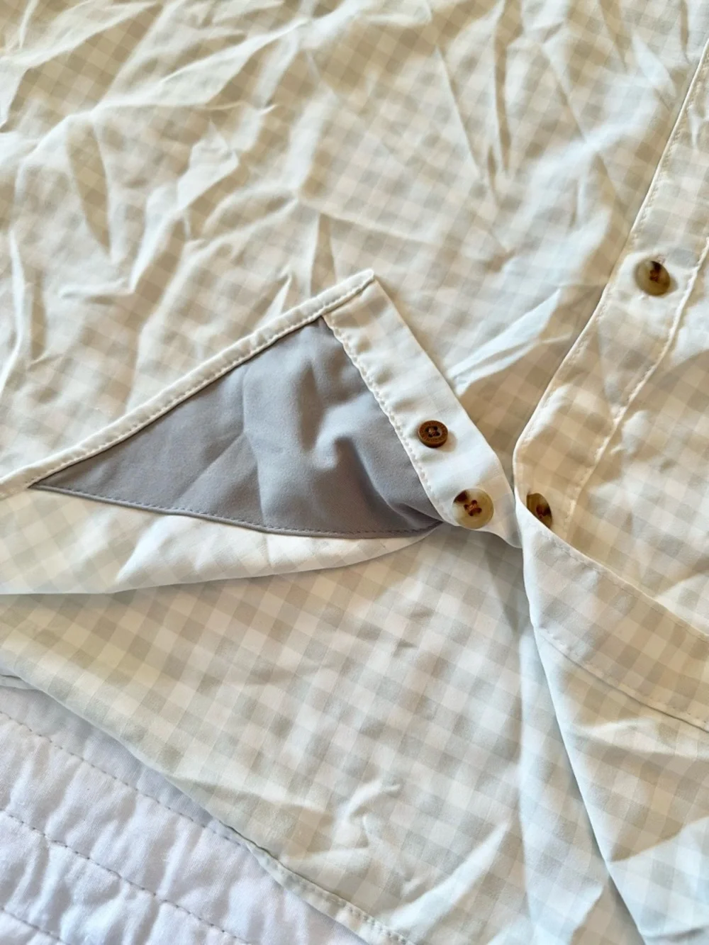 ✨SOLD✨Patagonia Boat & Beach Shirt | L |Oversized Cover-Up Neutral Coastal - Picture 7 of 13